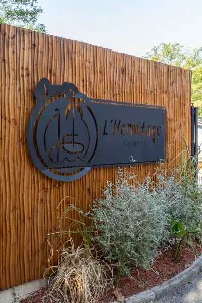 l'entrée du camping l'Hermitage au Pradet