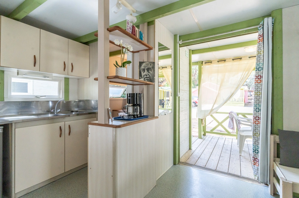 réserver un chalet deux chambre 5 personnes au camping l'Hermitage